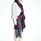 PE99Y YAN9 Sky Blue and Grey Suede Wine Silk Coat Jacket