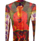 Vivienne Tam Buddha Print Mesh Top