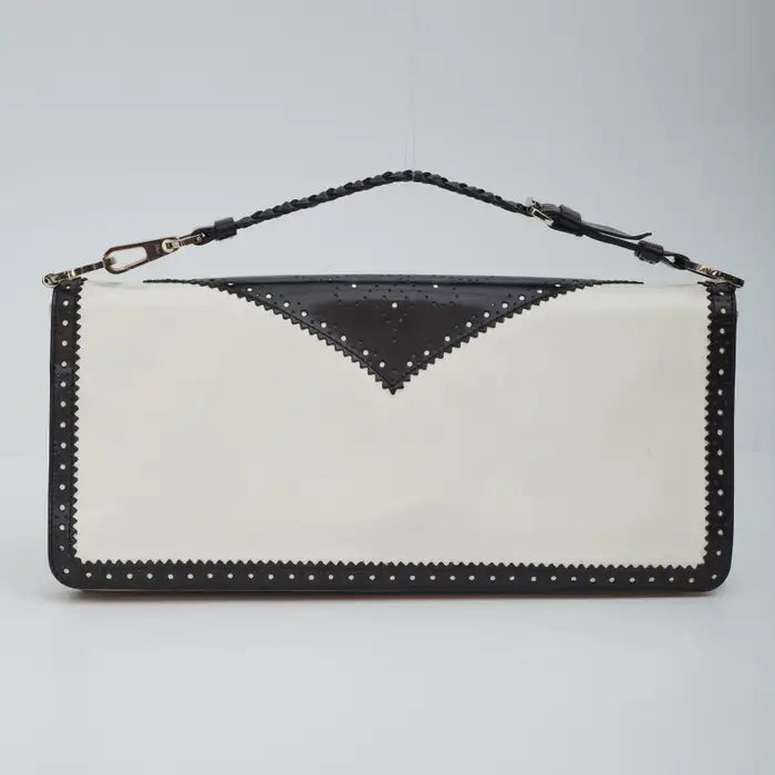 Christian Dior by John Galliano Y2K Patent Black White D’trick Shoulder Bag 2003