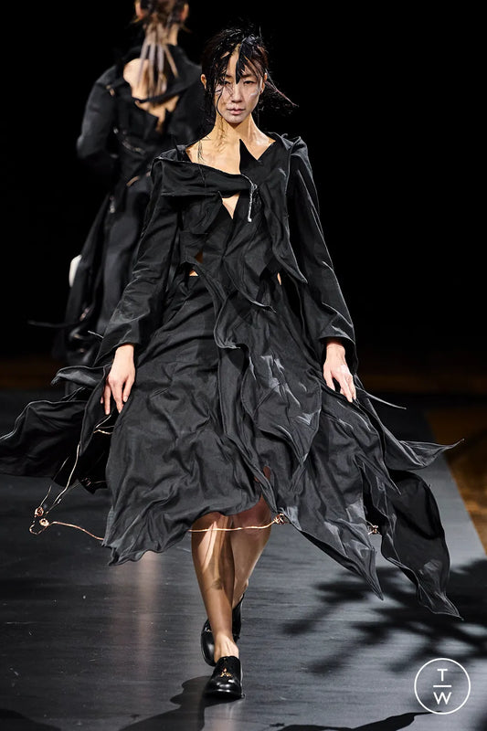 Yohji Yamamoto Runway Black Sculptural Spike Jacket